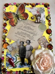 Junk Journal /scrapbook! 5 Vintage Junk Journal Ephemera. 5 Cards W/ Envelopes.