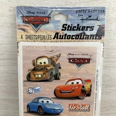 Disney Pixar Cars Party Express Hallmark Stickers 4 Sheets – 48 Total Count