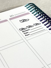 kcpearls creates Run Walk Tracker Stickers For Planners Calendars Journals Mi…