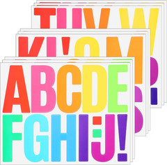 108 PCS Letter Stickers, 3 Inch Bulletin Board Letters Self Adhesive Vinyl Lette