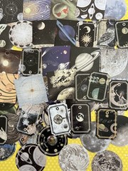 HUGE Lot of 90 Planets Stars Constellation Stickers Scrapbook Collage Paper