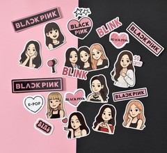 Blackpink Kpop Stickers 20pcs Unique Vinyl Decals Scrapbook Journal Water Bottle