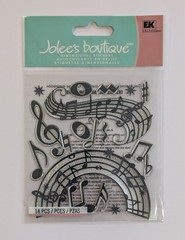 Jolee’s Black & Silver Music Notes Scrapbooking Stickers