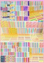 1079+ STICKERS Animals, Stars, Unicorns, Hearts, Rainbow, Girly Themed