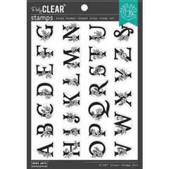 HERO ARTS – ACRYLIC STAMPS – FLORAL ALPHABETS