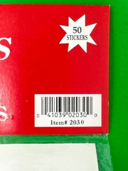 Vintage Christmas Stickers Galaxy Greeting 1996 Holiday 50 stickers per pack