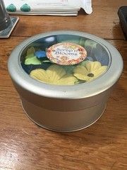 Scrap’n Blooms, Blue, Green and Yellow Blossom Petals (D22J)