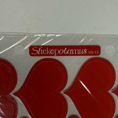 Stickopotamus Double Heart Binder Sticker Sheet Photo Safe Stickers