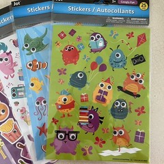 JOT GOOGLY EYE STICKERS~Lot of 5 Pkg’s, (total of 125 stickers) New Variety