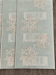 Mrs. Grossman’s Paper Company Snowflake Whispers Stickers 2 Sheets X 9 Lot