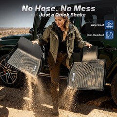 OEDRO Floor Mats Tailored Fit for Toyota Tundra CrewMax Cab/Double Cab 2014-2…