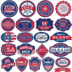 Made In The USA Die-Cut Stickers 12″X12″-Labels