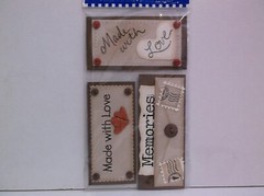 Love Memories Made Created Earthtones Tan Brown Tags Title Paper Bliss Stickers
