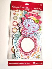 American Girl Crafts Scrapbooking Scrapbook Sparkly Shapes Sticker Kit NEW Set#3