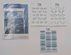 Mixed Lot 19 Hubman And Chubgirl Stickers Pin Post Cards Box Vinyl Die Cuts