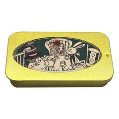 Shinzi Katoh Alice in Wonderland Flake Stickers Tea Party in Tin