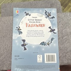 Usborne Little Sparkly Halloween Sticker Book, Multicolor, 250+ Stickers