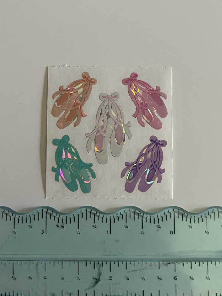 BALLET SLIPPERS Shiny Stickers – Sandylion Stickers Vintage Mod