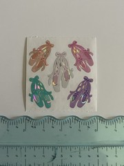 BALLET SLIPPERS Shiny Stickers – Sandylion Stickers Vintage Mod