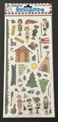 Prove Craft CAMP Stickers Clear Background TREES GRASS BORDER CAMPERS