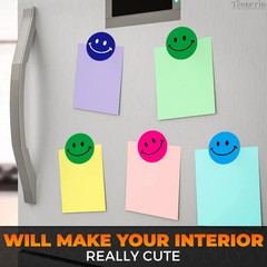 Smiley Face Sticker Roll 500 Pcs 1×1 Inch Fun Multicolor Happy Face Stickers Rol