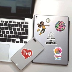 50PCS Waterproof Volleyball Stickers – Motivational Gifts for Teen & Adult Fans