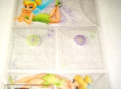 Lot of 6 Packs Disney Mickey Icon & Tinker Bell Sticker Envelopes 3D