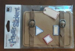 EK Success Rebecca Sower Fresh Stickers TRAVEL ABROAD collage sticker, NIP