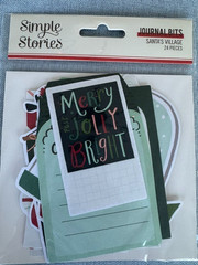 Lot of 5 Simple Stories Santa’s Village Embellishments – Scrapbook, Craft NIP
