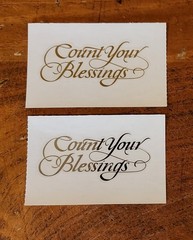 Mrs. Grossman Two Half Strip Stickers ~ Reflections………Count Your Blessings