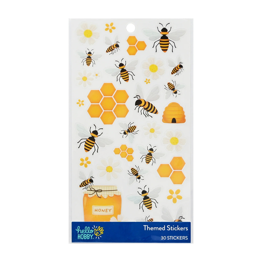 Bumblebee Hive & Flower Stickers Crafts Planner Supply Scrapbook Bug Bee Insect