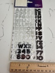 Sticko Autocollant Dimensional 186PC Funhouse Gold Silver Black VP Scrapbooking