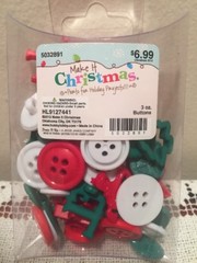Make it Christmas Buttons and parts for Holiday Projects