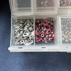 Scrapbooking Embellishments Lot Metal Tags Bottle Caps Eyelets Brads Multicolor