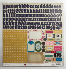 Crate Paper 12×12 Alpha Label-Toy Box, Random, Peppermint, & Portrait Collection