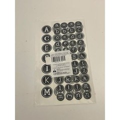 Chalkboard Theme Letter Sticker – 144-Pack Round Alphabet Labels 10 Packs