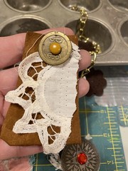 Unique Handmade Ephemera, Scrapbook,Junk Journal,tag,embellishment Mixed Media