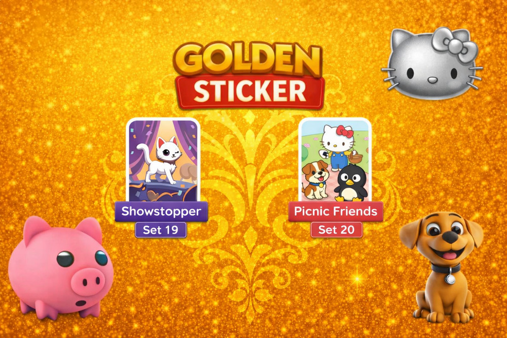 Showstopper && Picnic Friends / Golden Stickers / Stickers GO