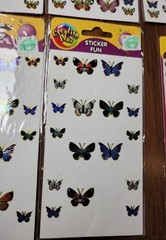 Sticker Creative Play kids Crafts DIY Decoration Scrapbooks Cards- Butterfly