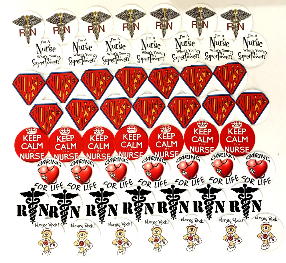SET of 100-1″ PRECUT «NURSE» BOTTLECAP IMAGES Hairbows,Scrapbooking