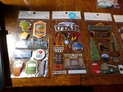 RECOLLECTIONS DIE-CUT STICKERS LOT OF [10] DIFFERENT [LOWEST ON eBay] FREE SHIP!