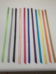 Ribbons – 15 Años Bautizo 1ra Comunion Boda Baby Shower manycolors 1dz-3/8″x12″ 