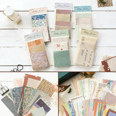 565 Pcs Vintage Scrapbook Paper Kit, Scrapbook Paper Supplies with Flowers Stick