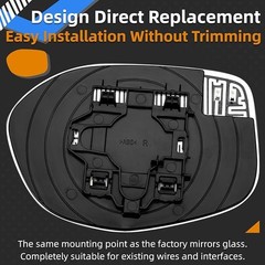Passenger Side Mirror Replacement for Honda Odyssey 2014 2015 2016 2017 Mirro…