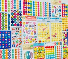 Happy Lot Of Stickers 75+ Sheets Mixed Themes – VARIOUS BRANDS | SHAPES & SIZES