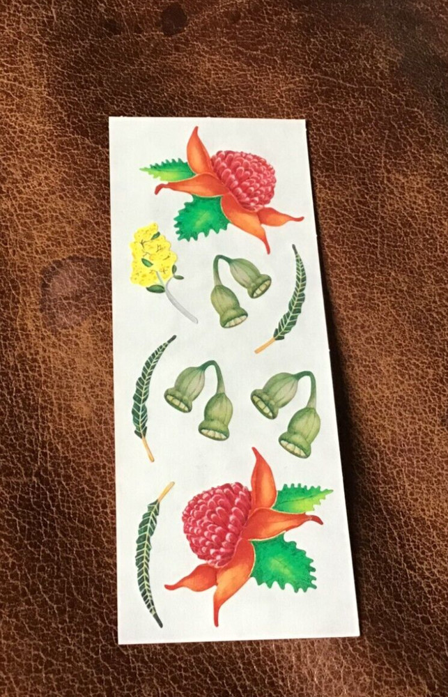 🔥VINTAGE Creative Memories Stickers TRAVEL AUSTRALIA FLOWERS *