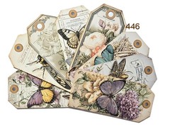 Handmade Junk Journal Tags Ephemera Scrapbook Embellishments