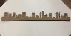 CITYSCAPE BORDER Die-Cuts(3pc) Approx.1-3/4″x 12″Town•Metropolitan •Skyline•USA•