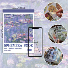 Vintage Oil Painting Scrapbook Sticker, Journaling Supplies for Junk Journal, 50
