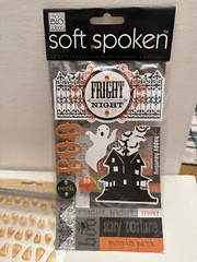 Lot Halloween Scrapbooking Stickers Pumpkins Haunted House Candy Corn #5 20pcs